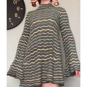 Free People Bell Sleeve Knit Dress